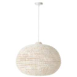 J-Line Ceiling lamp round braided metal white