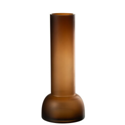J-Line Vase/candleholder yoko glass brown large