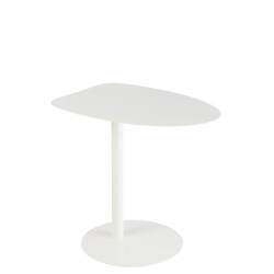 J-Line Side table ice metal white