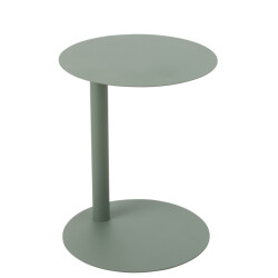 J-Line Side table round metal green