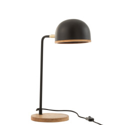 J-Line Table lamp evy iron/wood black/natural