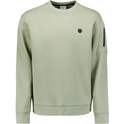 No Excess Sweater crewneck brushed inside light moss