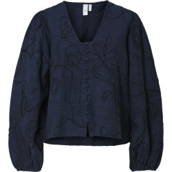 Y.A.S Yasjetta ls shirt navy r/black de