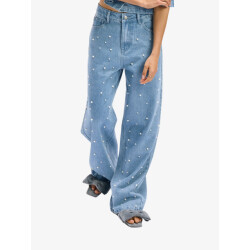 Refined Department Dames spijkerbroek payton pearl blue denim