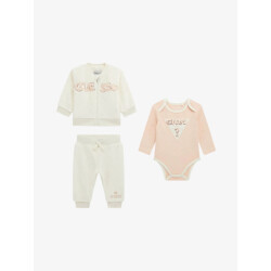 Guess Meisjes baby joggingpak driedelig faux fur creme