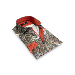 Circle of Gentlemen Leandro allover print overhemd met contrastdetails 100% co