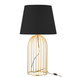 J-Line Lampvoet met kap ijzer goud joni