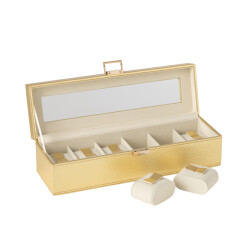 J-Line Wallpaperflower brown glitter