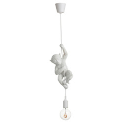 J-Line Lamp hanging polyresin white
