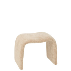 J-Line Stool n shape textile beige