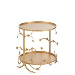 J-Line Table side metal gold small