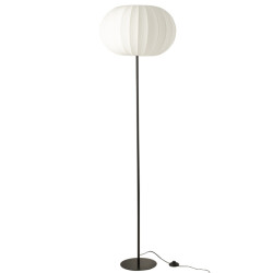 J-Line Floor lamp lantern metal/textile white large