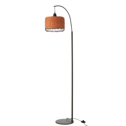 J-Line Floor lamp lantern metal orange