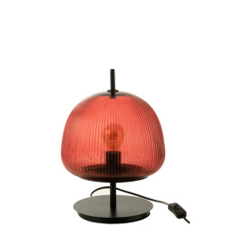 J-Line Table lampe oasis glass red small