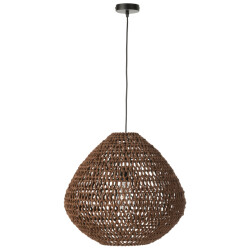J-Line Ceiling lamp braided metal dark natural