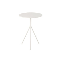 J-Line Cofee table round metal white