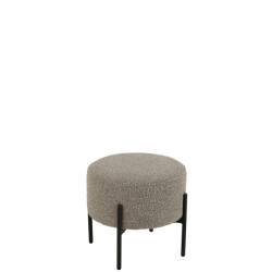J-Line Stool boucle plywood/polyester grey/black