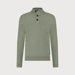 Blue Industry De pullover met knoop- en ritssluiting |