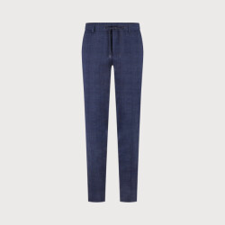 Blue Industry De geruite chino |
