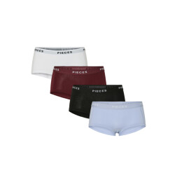 Pieces Dames hipster pclogo 4-pack color
