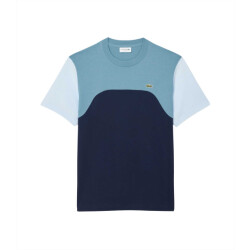 Lacoste T-shirt tee-shirt s25 navy lime blauw