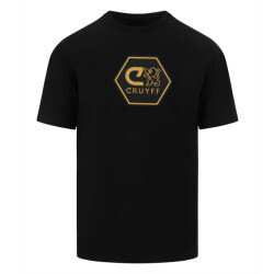 Cruyff T-shirt c-lion tee gold zwart