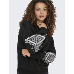 Only Onlcally l/s detail o-neck cs swt