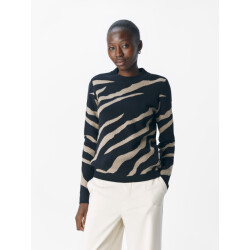 Object Objray l/s knit pullover aop noos