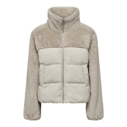 Only onlwanja fur puffer mix jacket cc o 15292945 moonbeam