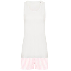 Towel City Dames stoffen zak korte pyjamaset