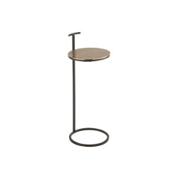 J-Line Sidetable toni aluminium/iron gold/black