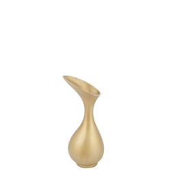 J-Line Vase olivia aluminium gold small