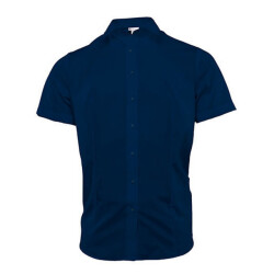 Marvelis Dames poplin comfort blouse met korte mouwen