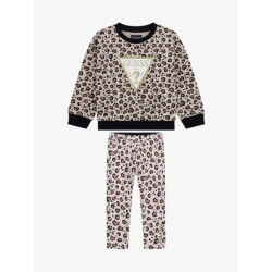 Guess Meisjes set legging leopard beige