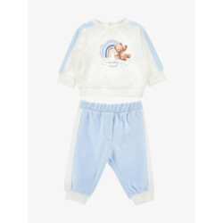 Monnalisa Jongens baby joggingpak teddy panna nuvola