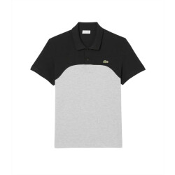 Lacoste Polo s25 silver black grijs