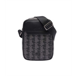 Lacoste Tas crossover bag monogram zwart