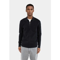 Ciszere Caleb knitted half zip black