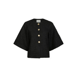 Neo Noir rosella boucle mini jacket 166488 100 black