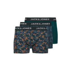 Jack & Jones Heren boxershorts trunks jacmaxwell 3-pack donkerblauw/oranje