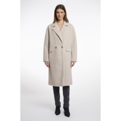 Rino & Pelle double breasted coat inge.7002511 pale birch frames