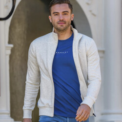 Q1905 Sweatvest blokland grijs