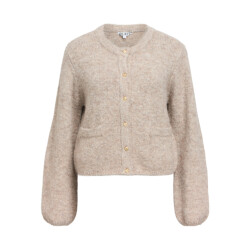 Object objsaggia re l/s knit cardigan noos 23046886 humus