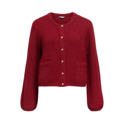 Object objsaggia re l/s knit cardigan noos 23046886 karanda red