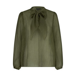 Tramontana bow detailed top c44-17-401 006501 moss