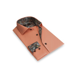 Circle of Gentlemen Mick effen overhemd met contrastdetails 100% co