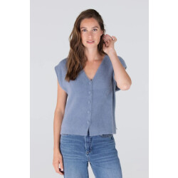 Jansen Amsterdam Chelsie gilet p204 blue grey