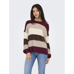 Only Onlatia l/s stripe pullover knt noo