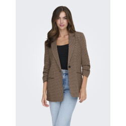Only Onllettie life 3/4 check blazer tlr
