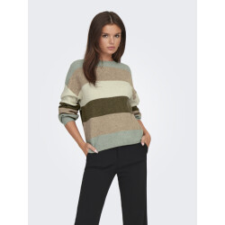 Only Onlatia l/s stripe pullover knt noo
